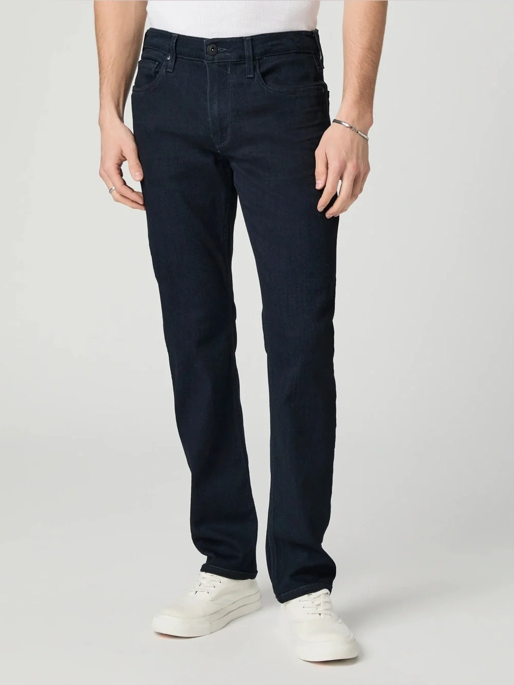 Paige Inkwell Dark Wash Federal Slim Jeans